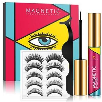 Five‑Style Soft Lash Set with Tweezers