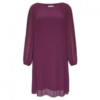 S.Oliver BLACK LABEL Lila Plissee-Kleid Größe 44
