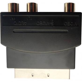 SCART to S-Video and RCA Phono Adapter with In/Out Selector
