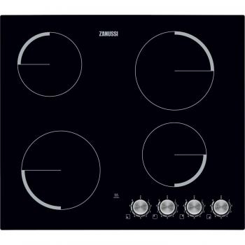 Zanussi ZV694NK 60cm Four‑Zone Black Electric Cooktop