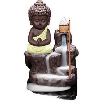 Ceramic Backflow Incense Burner with 10 Incense Cones