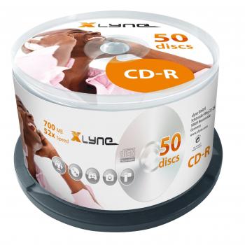 XLYNE CD‑R 700 MB CD‑ROM Premium – 50 Cakebox