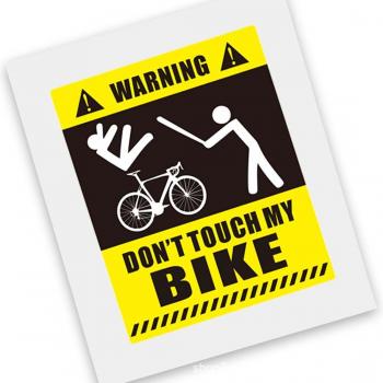 Ciclismo Aviso – Pegatina PVC “No Mover”