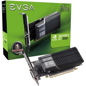 Tarjeta Gráfica Pasiva EVGA GeForce GT 1030 SC con 2GB GDDR5 y Perfil Bajo