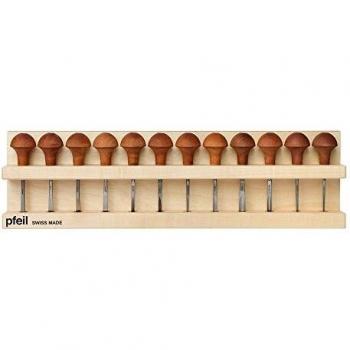 Block Cutting Set 12-Piece with Wood Base (Pfeil LS 12)