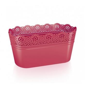 Maceta Rosa Diseño LACE 285x135x155mm
