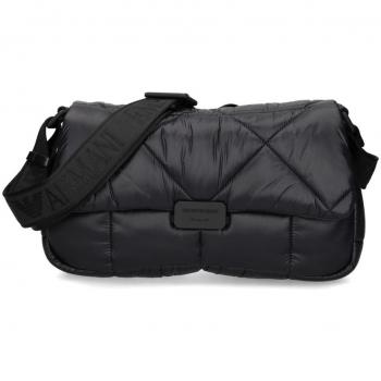 Emporio Armani Women's Black Nylon Shoulder Bag