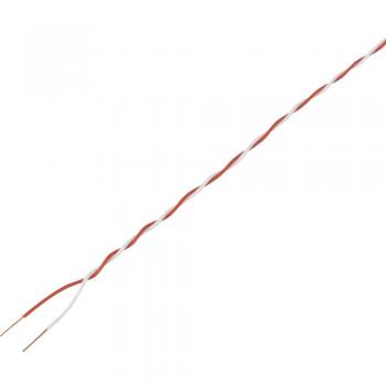 Fil de câblage TRU COMPONENTS 1567408 2 x 0.28 mm² rouge, blanc 20 m