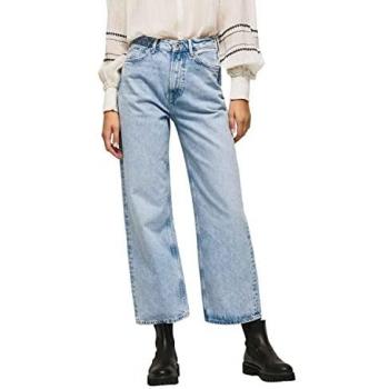 Pantalon Ajusté Bleu Haute Taille Pepe Jeans Lexa Sky