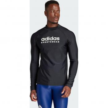 Rashguard Noir à Manches Longues pour Homme Adidas