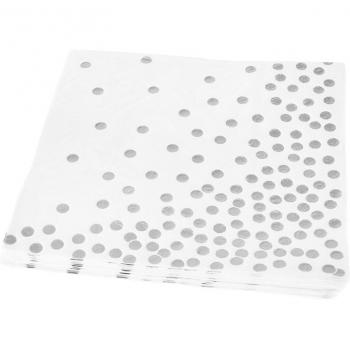 20Pcs Rose Gold Dot Paper Serviettes for Gender Reveal Events