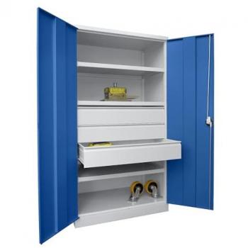 Schwerlastschrank 1950 mm, grau/blau Pavoy