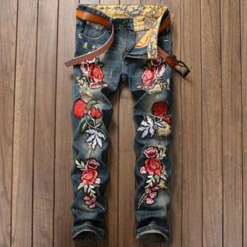 Mode Kleding Herfst Slim Fit Rechte Jeans