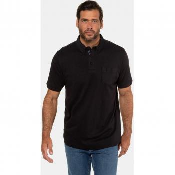 Polo basic uomo cotone Pima 8XL nero JP1880