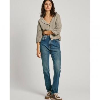 PEPE JEANS Jeans larghi wide leg vita alta 26
