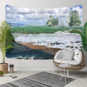 Tropical Ocean Waves Wall Hanging