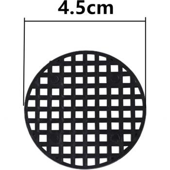 Malla circular para macetas con drenaje, 10 unidades, tamaños 2.5/4.5/7.5 cm