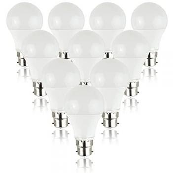 10 Pack B22 6W LED GLS Light Bulbs