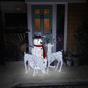 Kit Luminaires Renard et Ours avec Bonhomme de Neige