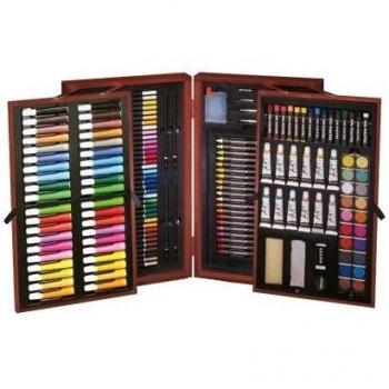 Q-Connect Malette Aquarelle Peinture Acrylique Deluxe