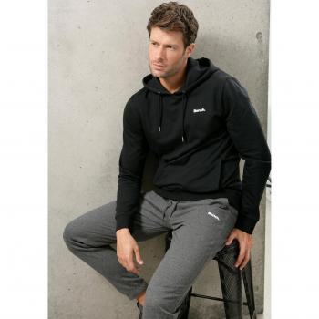 Bench Loungewear Sweatshirt Herren 44/46 – Rundhals, langarmig, schwarze Variante