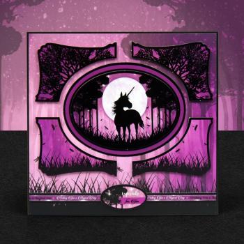 Hunkydory Twilight Kingdom A4 Topper Unicorn Sparkle Set