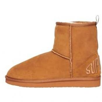 Superdry Women’s Tan Sherpa Ankle Boot (UK 7-8)