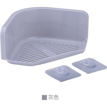 Estante montado en pared para ducha dorado