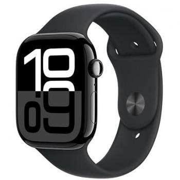 Apple Smartwatch Watch Series 10 GPS 46mm Alumínio Negro Brilhante c/ Pulsera Deportiva Negra