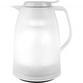 Mambo Emsa 1 Liter Isolierkanne – Quick Tip Verschluss, komplett luftdicht (100 %), weiß