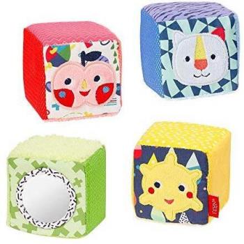 Fehn cube set Color Friendsjunior 7 cm peluche 4-pièces