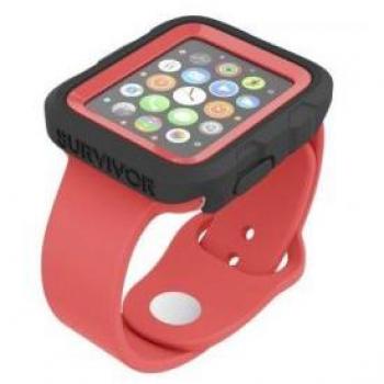 Protection Griffin Survivor Tactique pour Apple Watch 42 mm Noir