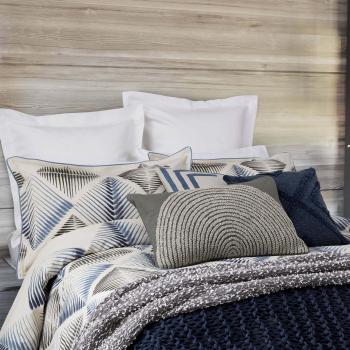 Nicole Scherzinger Kaimana 200TC Duvet Cover in Blue/Grey/Beige