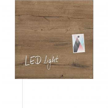 Tableau en verre magnétique Artverum LED 48 x 48 cm