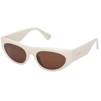 MO0147 Max & Co. Women’s Sunglasses, 25E Frame, Ivory Brown Cat Eye, Size 50