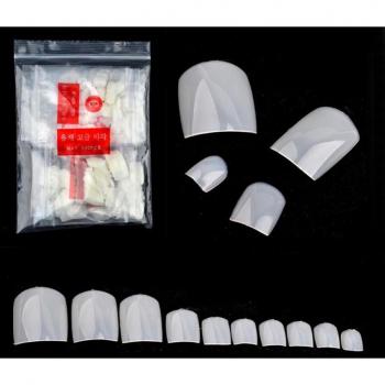 Acrylic Fake Toe Nail Tips Pack – 500 Units, Natural Shade