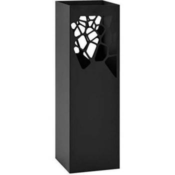 Classic Garden Umbrella Base, Stone Texture and Black Steel Frame