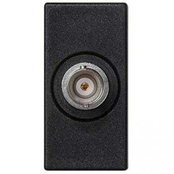 Placa K45 con 1 Conector BNC 75mm Gris Grafito
