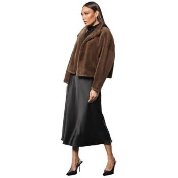 Velvet Whisper Brown Wrap Coat – Women S