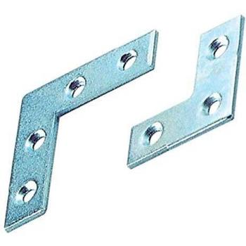 Support d'angle en acier galvanisé 100 pièces 12x12 cm