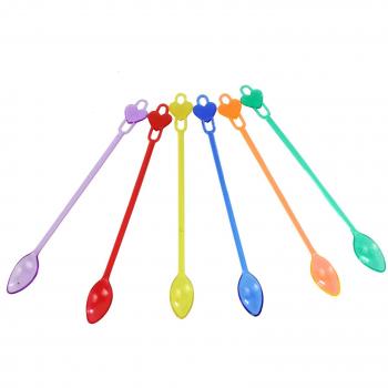 50-Pack IMS Heart Cocktail Stirrer Spoons (Plastic)