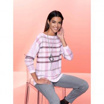 HEINE Rundhalspullover Feminine Farben Gr. 40