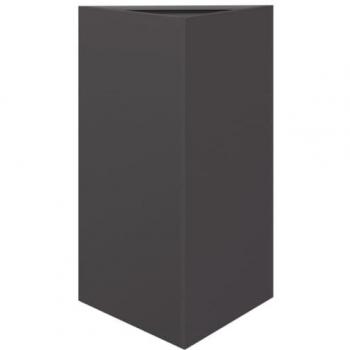 Triangular Garden Planter 50x43x75 cm Steel Black