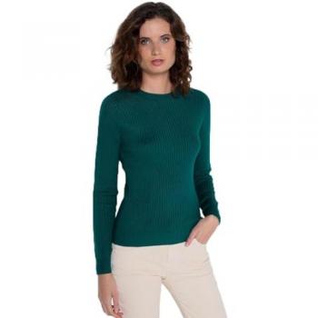 Jersey Canalé Verde Lois Jeans para Mujer