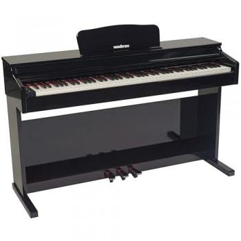 WOODBRASS DP2 Piano digital meuble avec Bluetooth, toucher réaliste noir