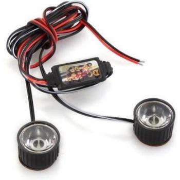 Weiße LED Taschenlampe mit Bremslichtfunktion
