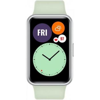 Huawei Watch Fit – Argent et Silicone Vert Menthe