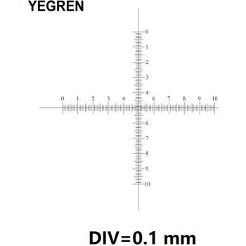 Calibrador Ocular Microscópico 10 × 10