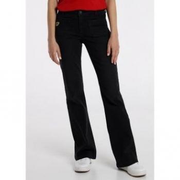 Lois Jeans Donna Stile Dritto Nero 29