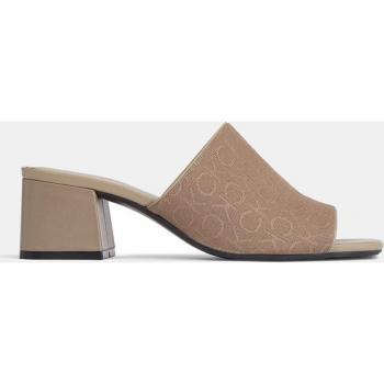 Damen Hausschuhe Beige mit Calvin Klein Logo